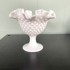 Milk white glass decor